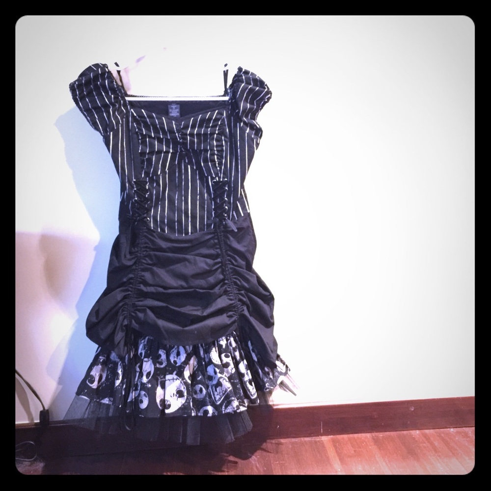 Super cute Steampunk Jack Skelington dress